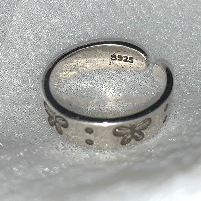 Nhẫn Hở Hình Bướm Phong Cách Retro Hàn Quốc Cho Nữ