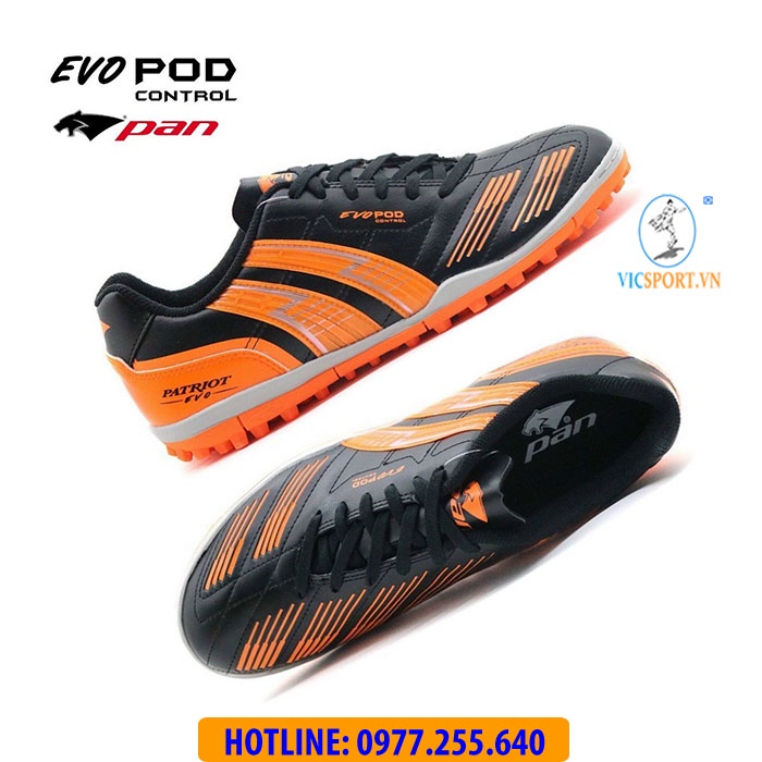 (Tặng Túi Đựng + Vớ) Giày Đá Bóng Pan Thái ĐẾ TF EVO POD CONTROL (Chính Hãng) - Vicsport