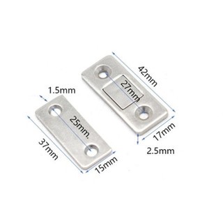 Nam Châm Gắn Cửa Lực Hút Cực Mạnh full ốc vít, Thép Siêu Bền, Có Kèm Keo 3M, Dán Tủ Quần Áo, Cửa..