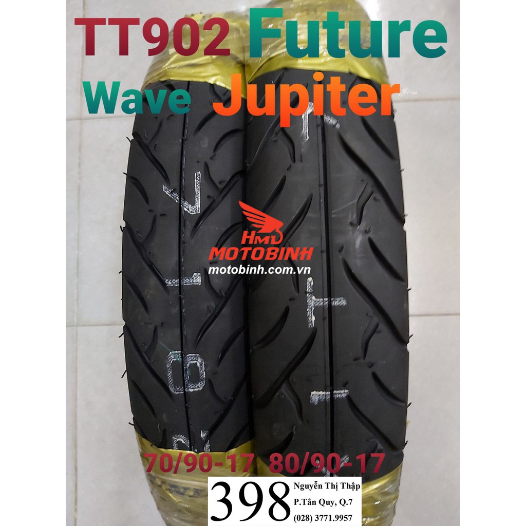 Lốp/vỏ xe 70/90-17 TT902 TL Dunlop dành cho xe Wave và Future các dòng, Sirius, Jupiter, Raider, Sonic, Blade, Exciter