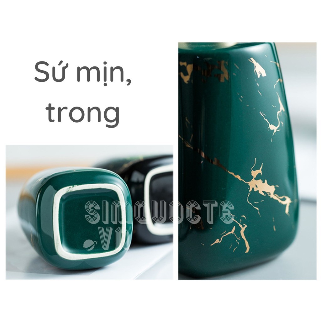 Bình Sứ Đựng Nước Rửa Tay, Bình Decor Để Sữa Tắm Dầu Gội 260- 400ml Trong Khách Sạn Cao Cấp