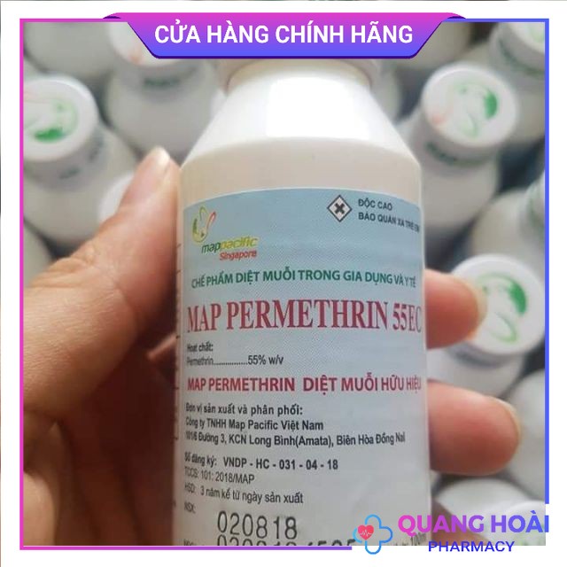 Thuốc diệt muỗi, côn trùng Map Permethrin 55 EC 100ml