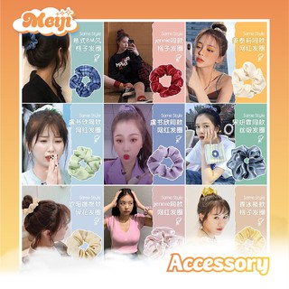 Dây buộc tóc vải Scrunchies nhiều màu