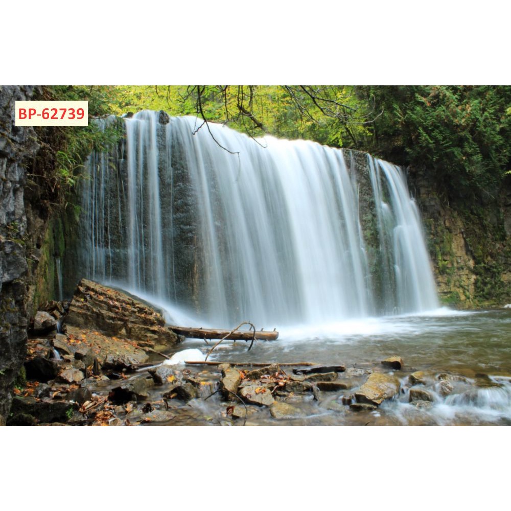 Tranh phong cảnh thác nước thiên nhiên tươi đẹp 3D