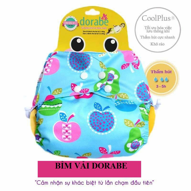 Tã/Bỉm vải Dorabe size M (3-16kg), L (12-24kg)