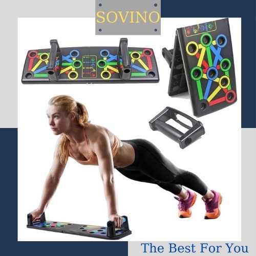 Bộ dụng cụ hít đất đa năng - Dụng cụ chống đẩy - Dụng cụ tập gym tại nhà - hỗ trợ cơ ngực tay vai lưng to khỏe - Sovino