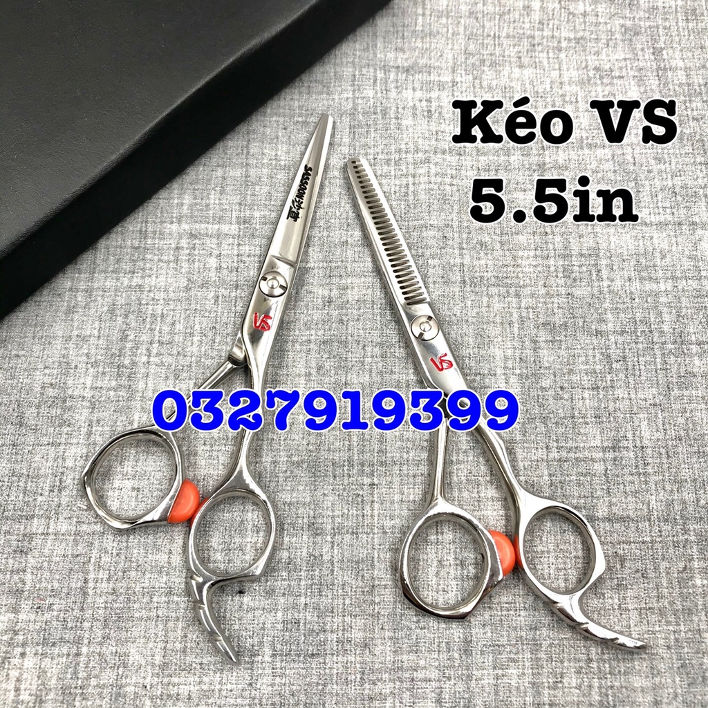 ✅Freeship✅ Kéo cắt tỉa tóc cao cấp VS size 5.5 ( bao êm bao bén )