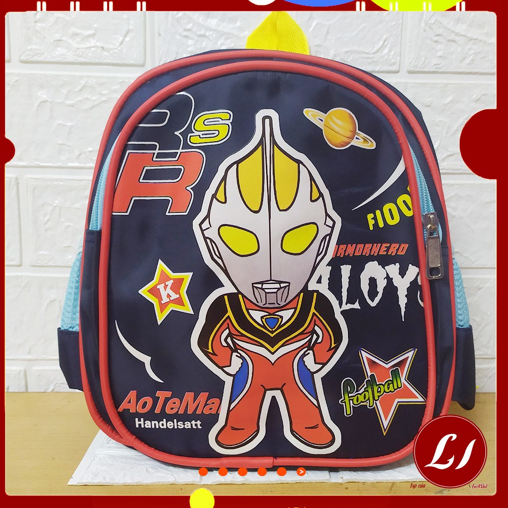 [ CÒN XANH THAN] Balo 2 ngăn SIÊU NHÂN dày dặn cho bé QATE0135