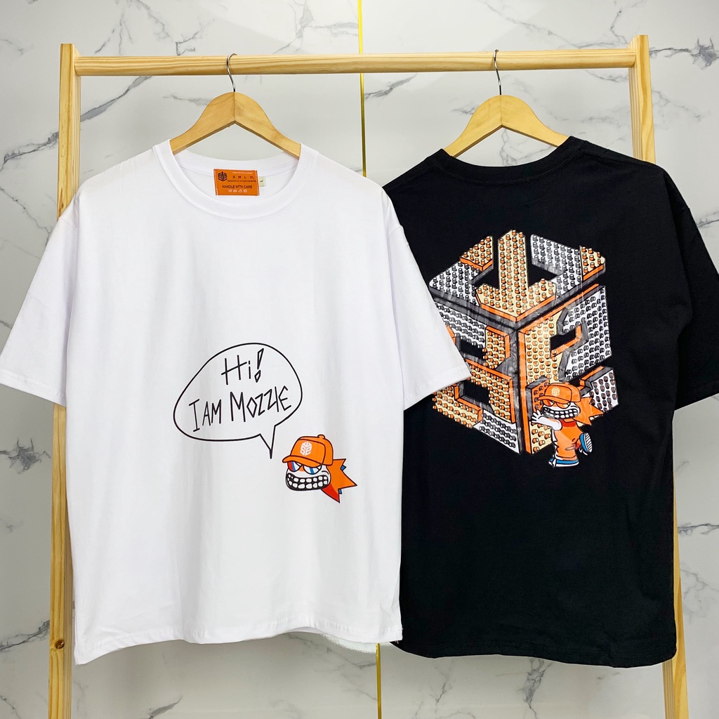 Áo Thun Tay Lỡ Phom Rộng Unisex Nam Nữ In Hình SWE lego, Vải TC 75% Cotton, Dày Mịn Đẹp