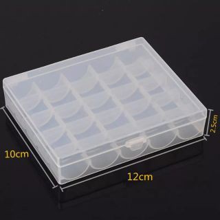 Hộp nhựa đựng 25 suốt máy gia đình/máy công nghiệp