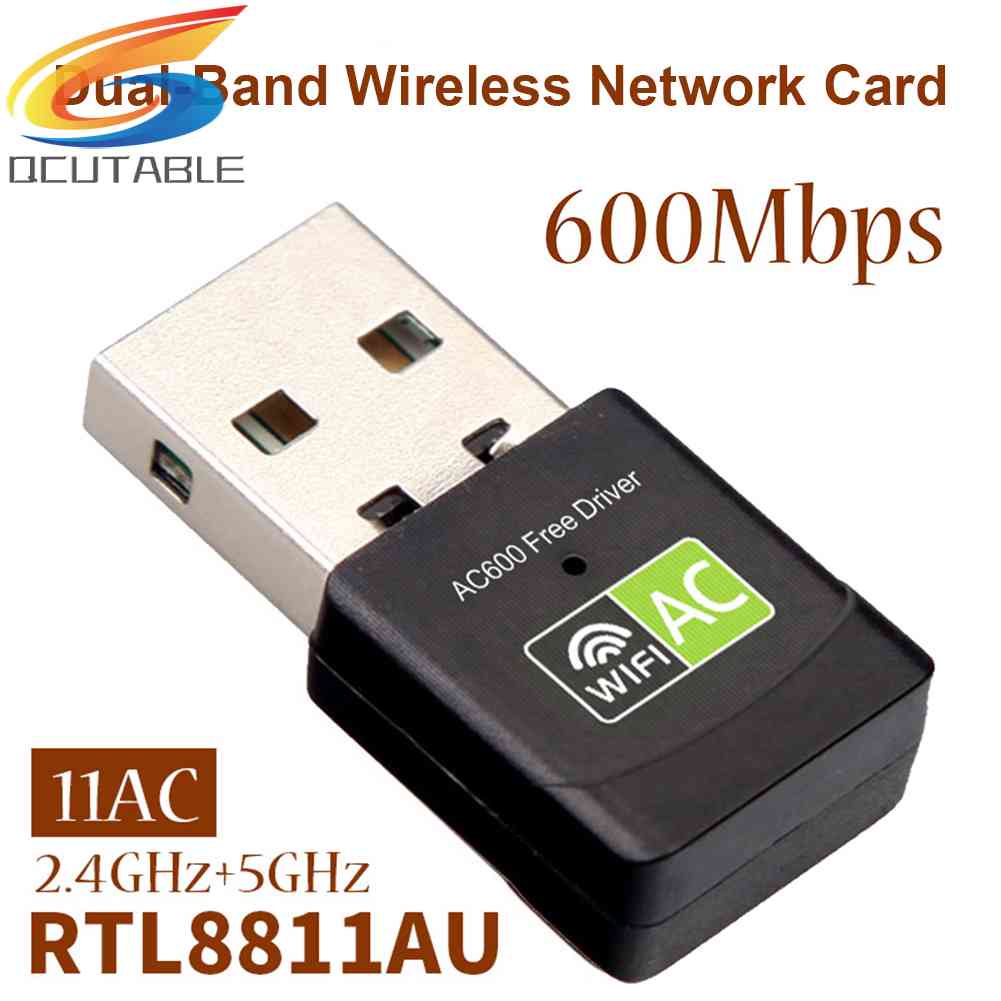Thẻ Mạng Không Dây USB 600M Băng Tần Kép 2.4GHz 5GHz