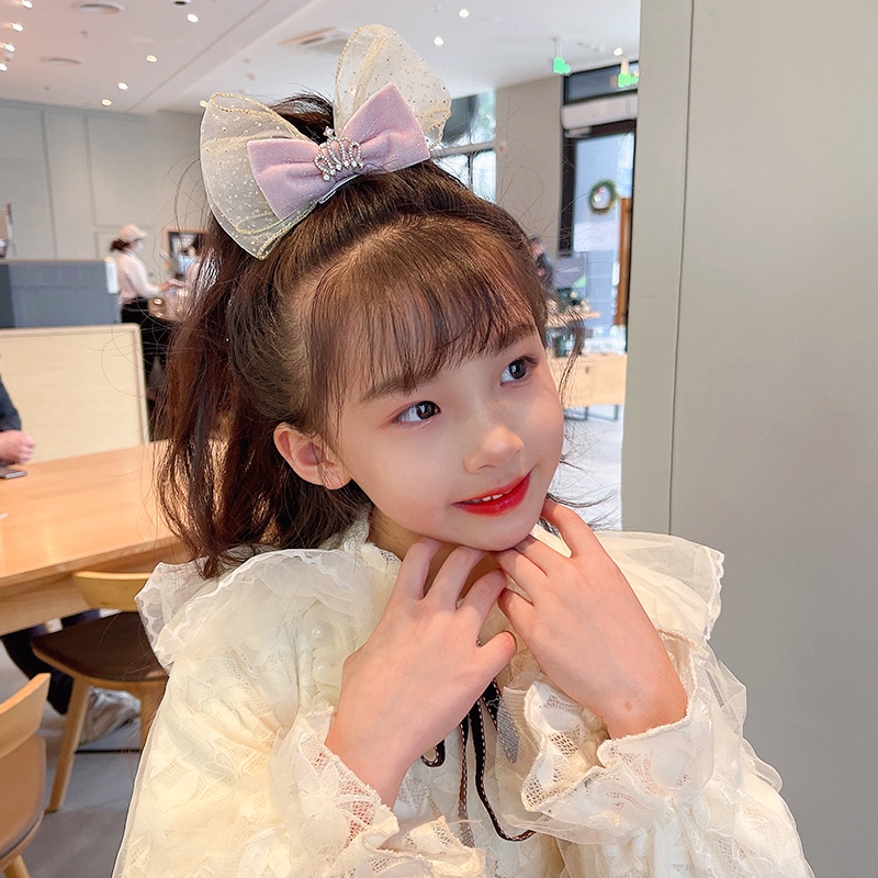 Kẹp tóc hình nơ xinh xắn cho bé gái