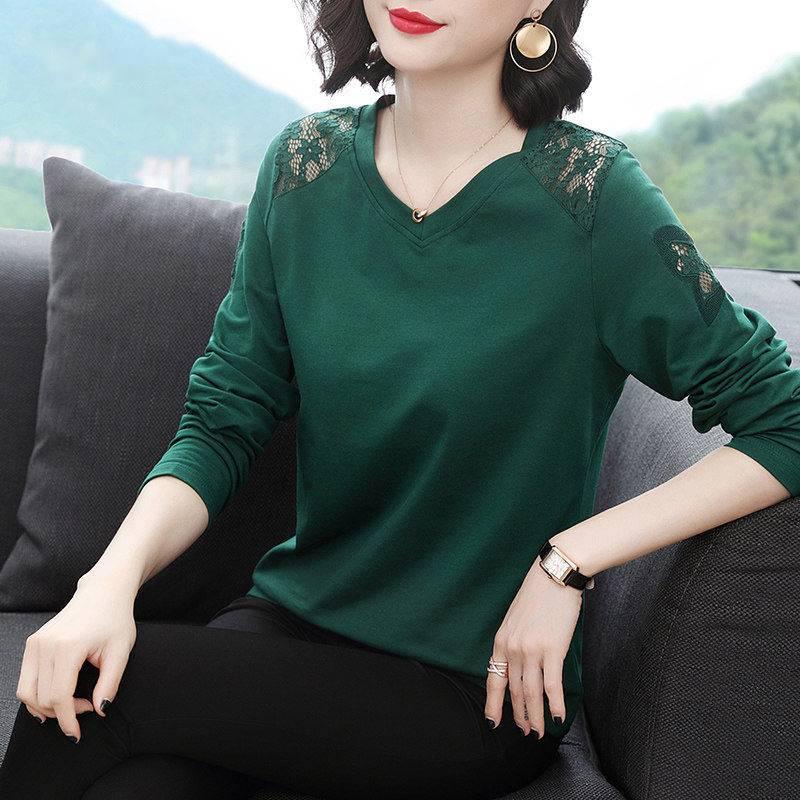 Áo nữ tay dài phối ren plus size