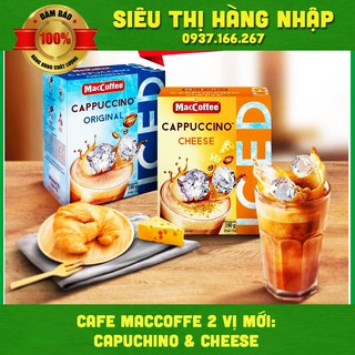 [Hộp 10 gói] Cafe vị Capuchino Original & cheese Maccoffe