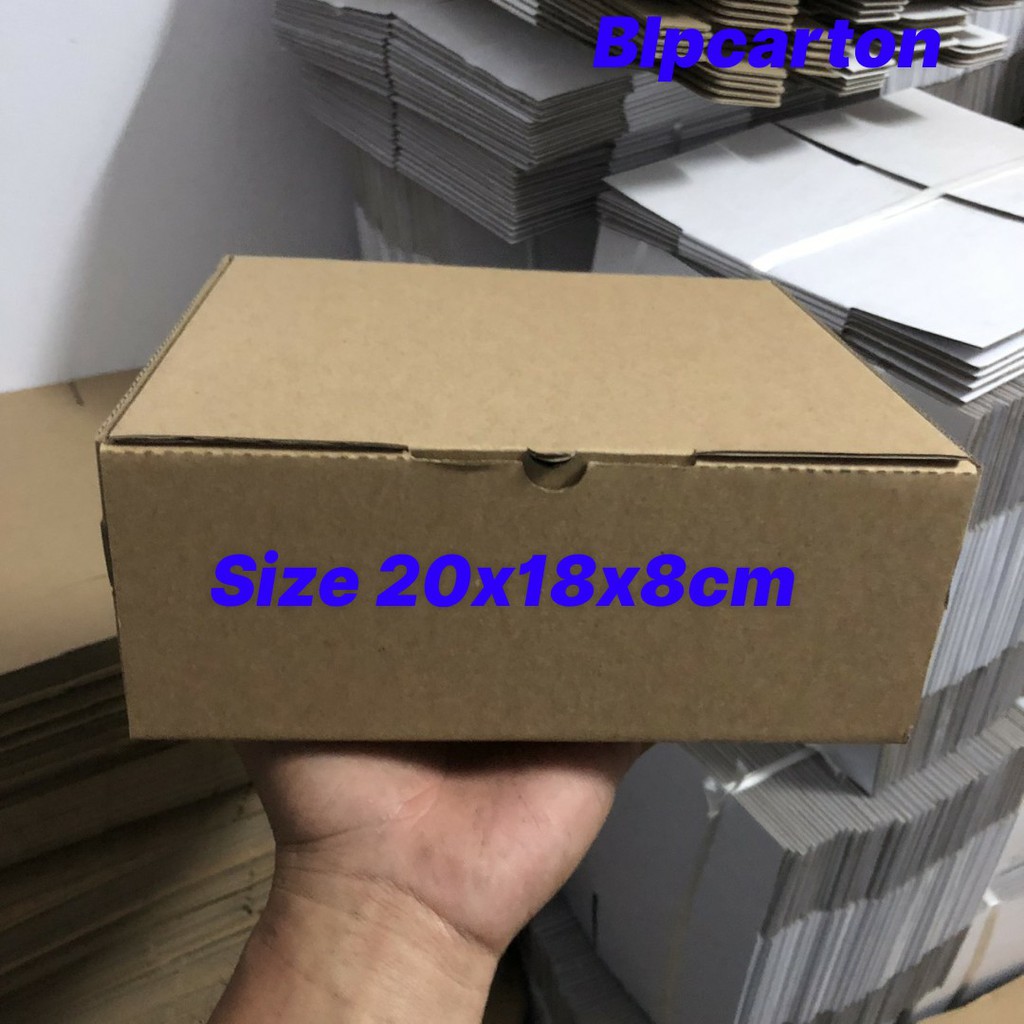 Hộp gài size 20x18x8cm bộ 20 hộp carton