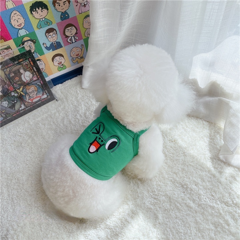 &lt;cutepethome&gt;Áo Cho Thú Cưng Họa Tiết Hoạt Hình Dễ Thương Thời Trang Hàn Quốc