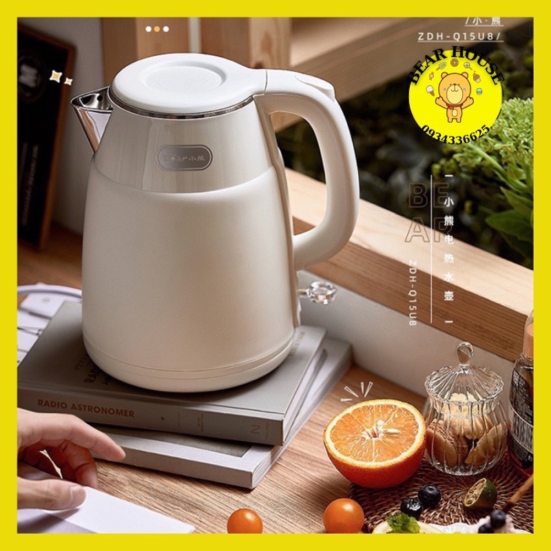 Ấm Siêu Tốc Dung tích 1.5L Bear Chính Hãng ZDH-Q15U8