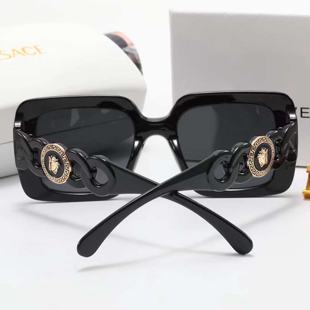 VERSACE Kính Mát Gọng Vuông Phong Cách Retro Sang Trọng Dành Cho Nữ