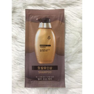 1 Gói Dùng Thử Dầu Gội Ryo Premium Hair Loss Care Fermented Ginseng Shampoo 6ml