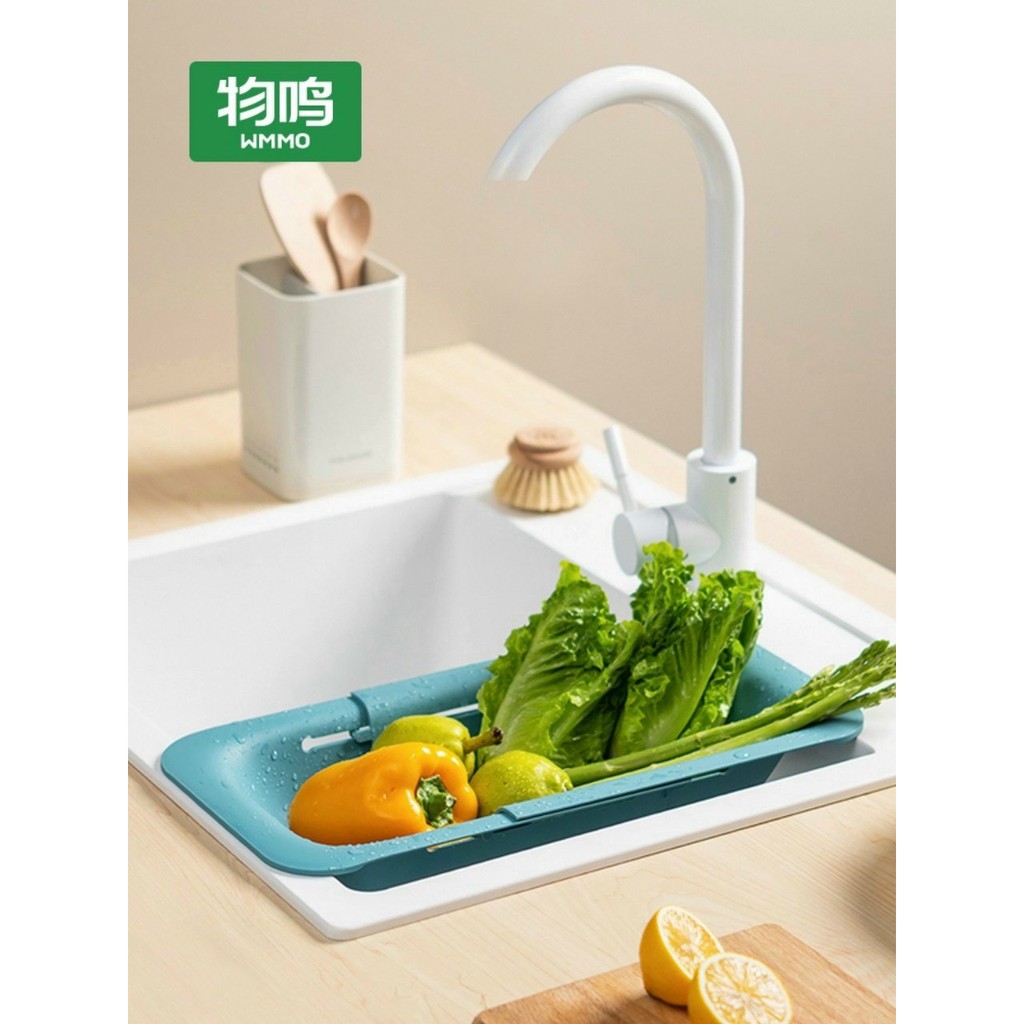 Rổ Rửa Rau Củ Quả Gác Bồn Rửa Chén Gấp Gọn Đa Năng Tiện Lợi Dễ Sử Dụng