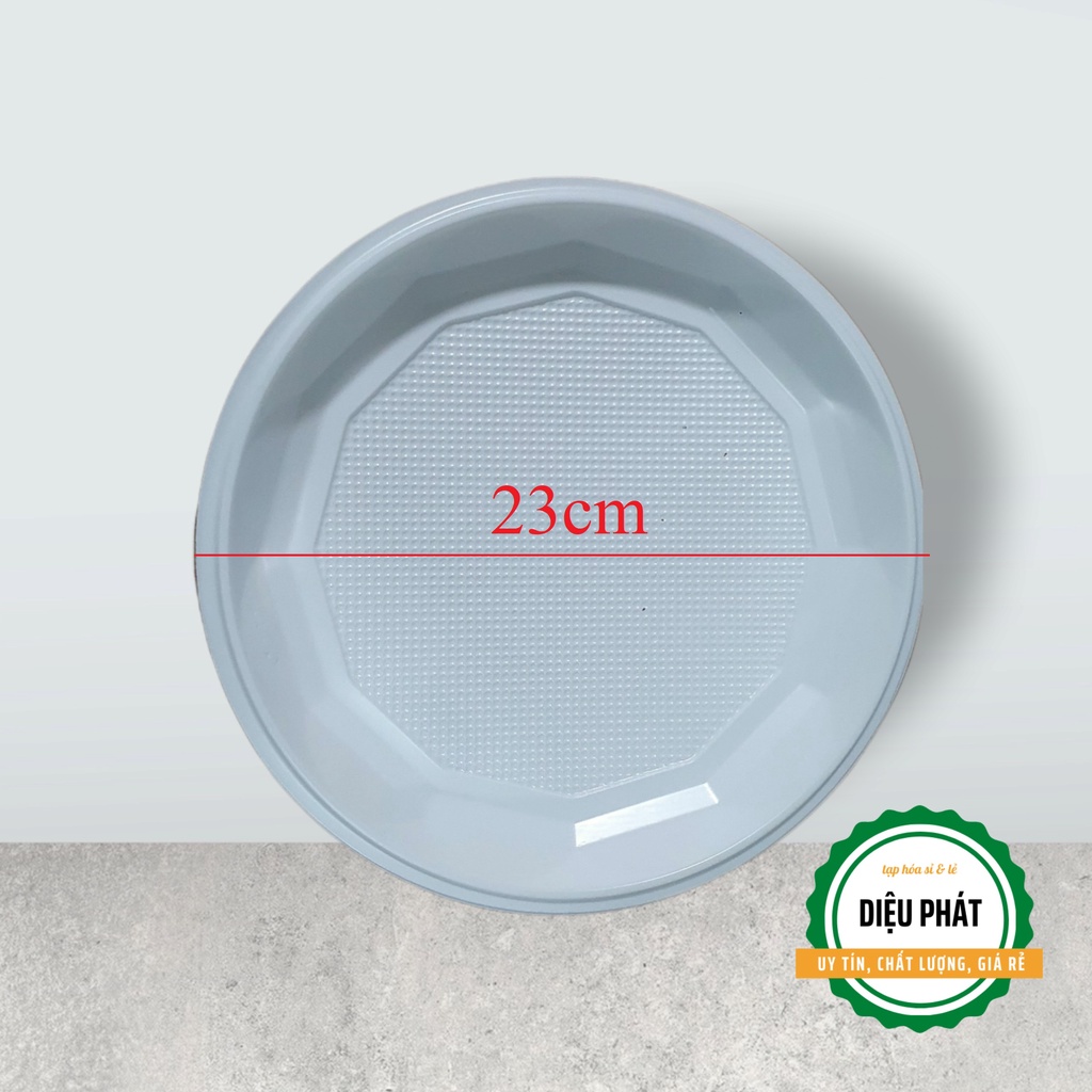 ⚡️ Dĩa Nhựa Dùng 1 Lần 23cm (SL Tùy Chọn)