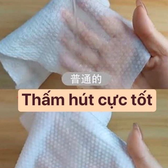 Bịch 110 khăn lau mặt khô dùng 1 lần