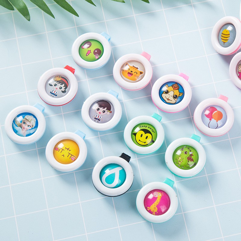 Set 5 kẹp hình heo Peppa xinh xắn gắn áo quần trẻ giúp đuổi muỗi siêu tiện lợi