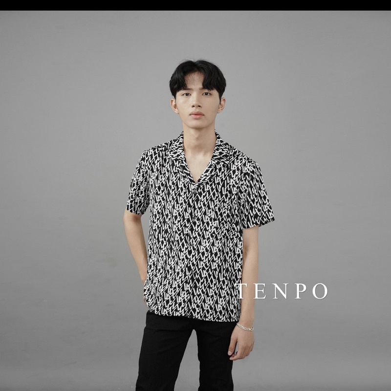 Áo sơ mi nam TENPO , vải lụa thoáng mát | Sơmi hoạ tiết