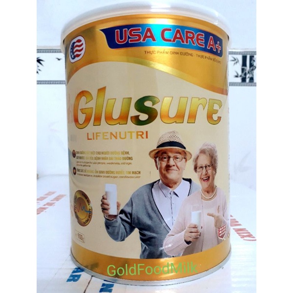 Sữa bột Glusure Lifenutri USA CARE A+ lon 900 gram