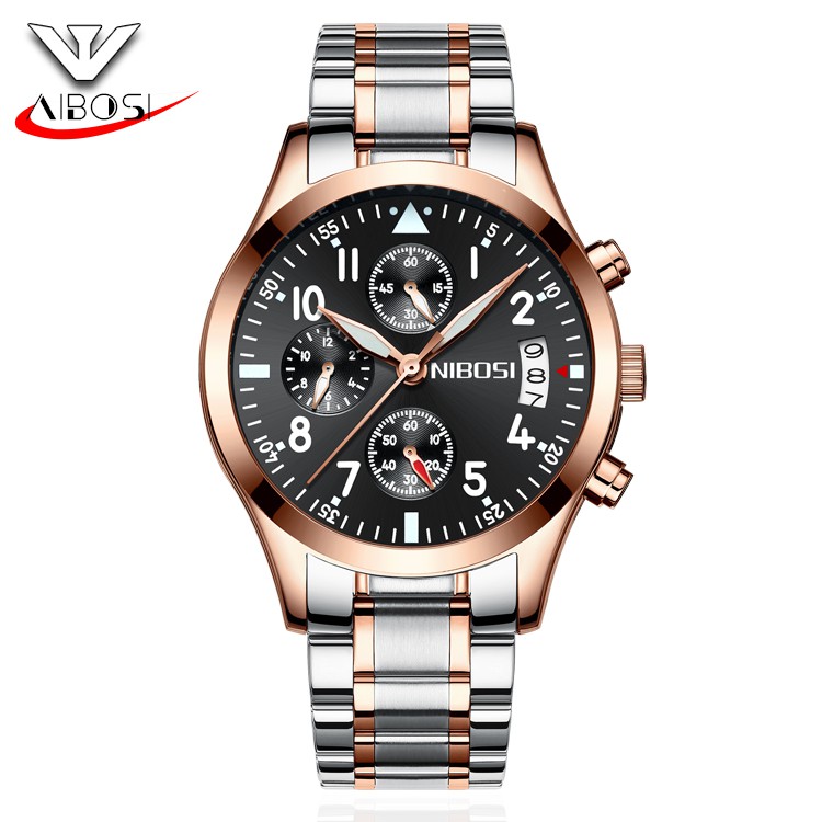 Đồng Hồ Nam NIBOSI 2303 Chính Hãng, Máy Citizent Nhật Bền Bỉ, Kính Tráng Sapphire Chống Xước - Hàng Fullbox | BigBuy360 - bigbuy360.vn