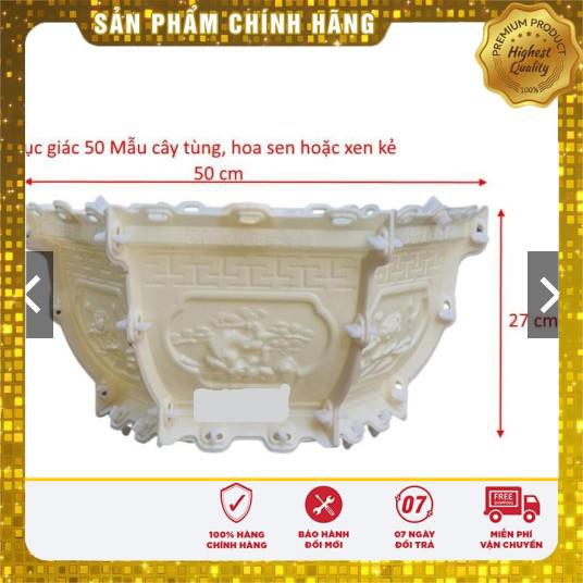 Khuôn Đổ Chậu Nhựa ABS Hàng Nội Địa Trung Quốc Có Lòng Trong Lục Giác 50 + Chân Kỷ Tặng Búa Cao Su