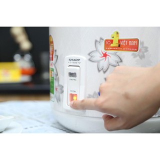 Nồi cơm điện Sharp 1.8 lít KS-182ETV Hàng chính hãng