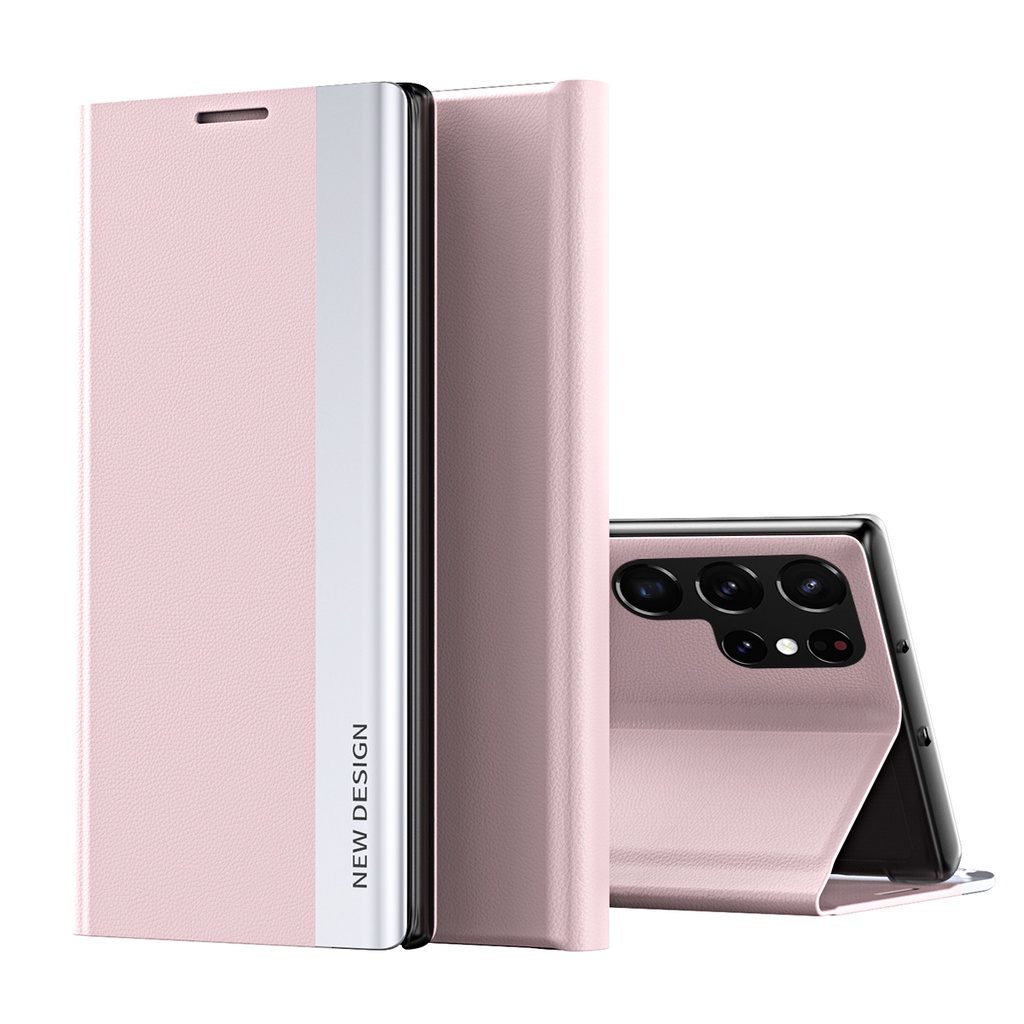 Ốp Điện Thoại Da Từ Tính Kiểu Ví Lật Có Ngăn Thẻ Sang Trọng Cho Samsung Galaxy S23 Ultra S22 Plus