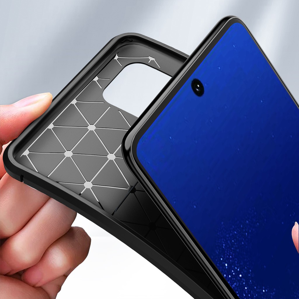 Koosuk Carbon Fiber Soft Non Slip Protection Phone Case For Samsung Galaxy A51 A71 S20 Ultra S20+ Plus FE A81 A91 M60S M80S