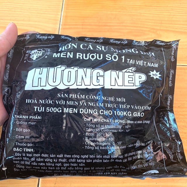 Men rượu nếp loại 1 túi 500g hàng Việt Nam