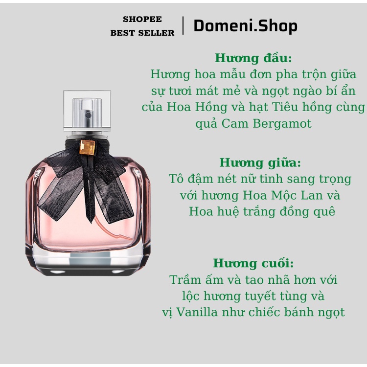 Nước Hoa Nữ Thơm Lâu Mon Paris 100ml Hương Thơm Sang Trọng, Quyến Rũ Lưu Hương 12h - Dầu Thơm Nữ, Nước Hoa