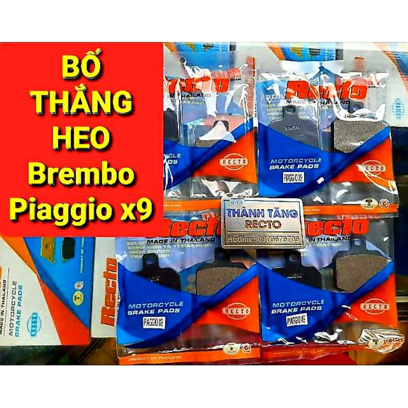 BỐ THẮNG Brembo 2 PIS ĐỐI XỨNG/PIAGGIO X9 RECTO CHÍNH HÃNG