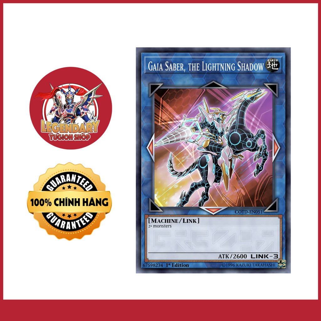 [EN][Thẻ Bài Yugioh Chính Hãng] Gaia Saber, the Lightning Shadow