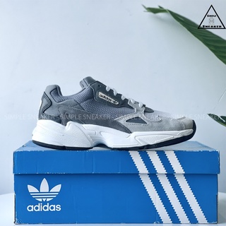 Giày Sneaker Nữ Adidas Falcon 🔴FREESHIP🔴 Adidas Falcon Grey Chính Hãng -Giày Đế Cao 4cm Tôn Dáng [EE5106]