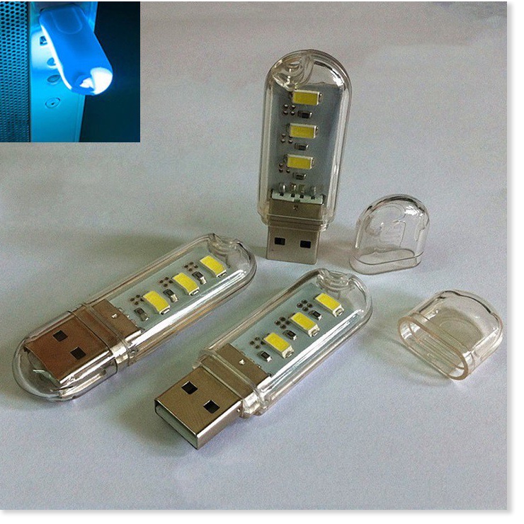 Thanh đèn LED mini 8 bóng, 24 bóng siêu sáng cổng cắm USB thích hợp để bàn học, đọc sách đầu giường