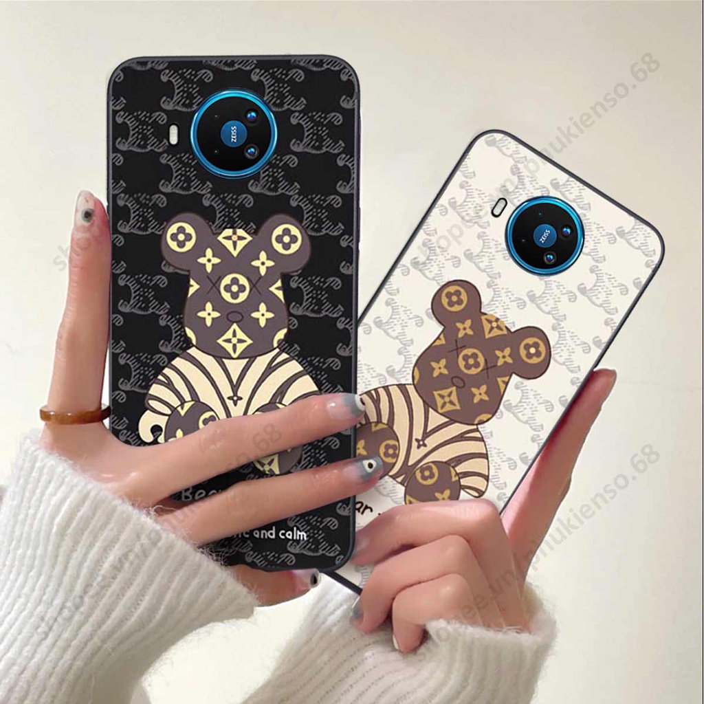 Ốp lưng điện thoại Nokia 8.3 elegant, gấu be@rbrick cao cấp, vỏ ốp rẻ đẹp