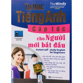 Sách - Tự Học Tiếng Anh Cấp Tốc Cho Người Mới Bắt Đầu + tặng kèm Bookmart