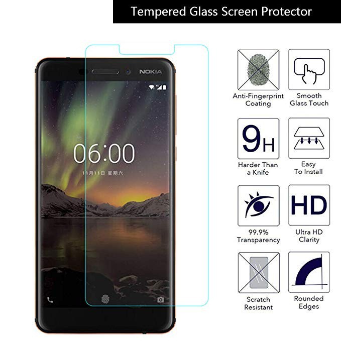 Miếng dán kính cường lực Nokia 6.1 hiệu HBO  - hàng chính hãng