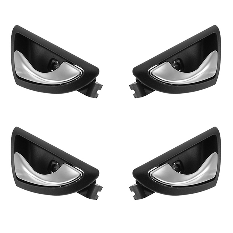 Set 4 Tay Nắm Cửa Xe Ô Tô JAC J3 J3S Turin 2009-2015 6105230U8010 6105240U8010 Bạc Mờ