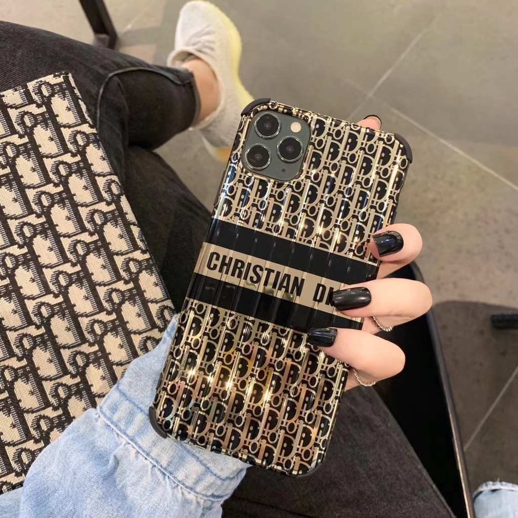 Ốp Điện Thoại Họa Tiết dior Chống Rơi Dành Cho iphone 11 12 13 Pro Max 7 8 Plus X XS XR