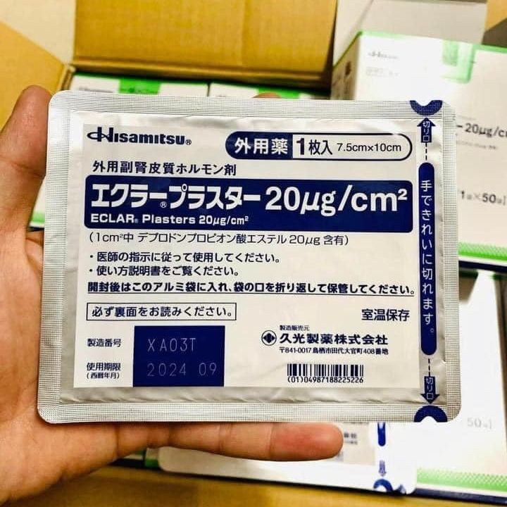 Miếng dán ép sẹo lồi Eclar Plaster HISAMITSU nội địa Nhật Bản 7.5x10cm - 4987188225226