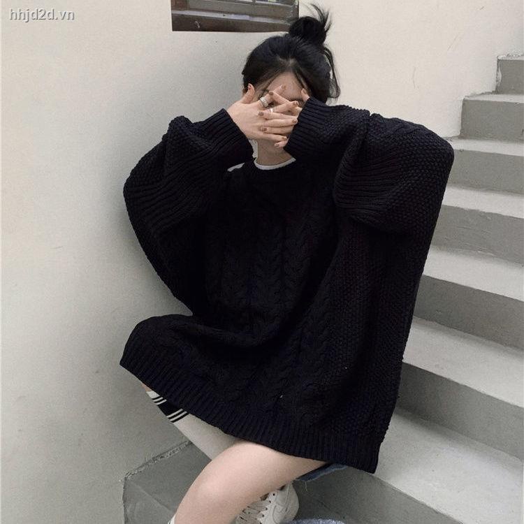 ஐ Áo sweater dệt kim chui đầu cổ tròn dáng rộng kiểu Hàn Quốc thời trang thu đông mới cho học sinh nữ 7 ngày]
 | BigBuy360 - bigbuy360.vn