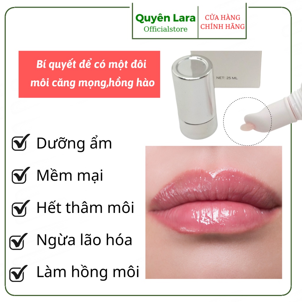Gel Dưỡng Môi Lipbalm Herber Quyên Lara Giúp Dưỡng Ẩm,Làm Dịu Mềm Và Hồng Môi Chống Khô Nẻ Tuýp 25ml