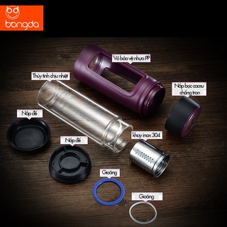Bình nước pha trà Bangda 320 ml