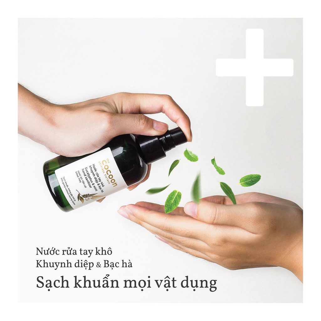 Nước xịt rửa tay khô Khuynh Diệp & Bạc Hà Cocoon 140ml | BigBuy360 - bigbuy360.vn